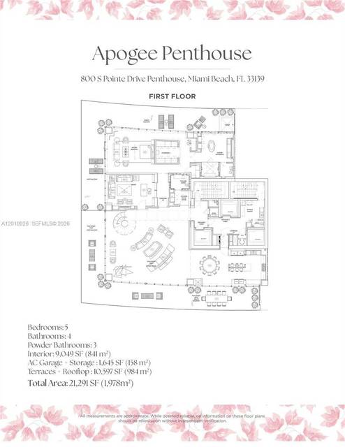 Triplex-Penthouse im Apogee, South Beach, Bild 15