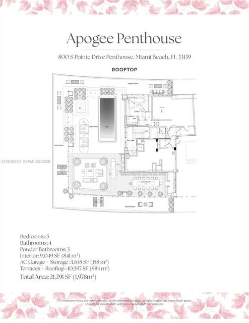 Triplex-Penthouse im Apogee, South Beach, Bild 16