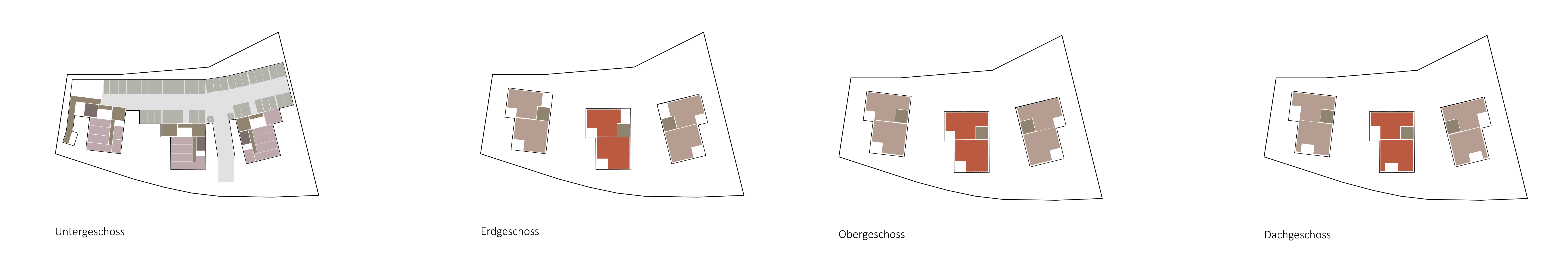 Geschossübersicht Haus B